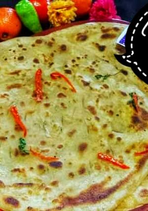 A picture of Street style lacha paratha.