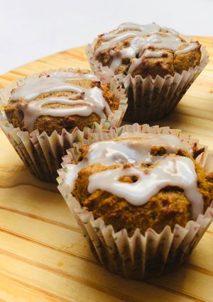 Una foto de Muffins saludables de arándanos
