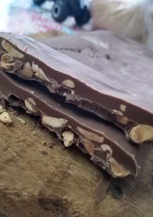 Una foto de 🍫Chocolate tipo block casero!💣