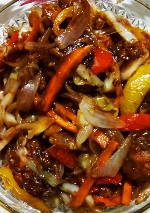 A picture of Fried Manchurian.