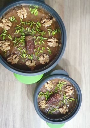 صورة لوصفة عصيدة التمر