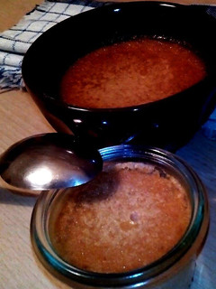Una foto de Flan de turrón de Jijona