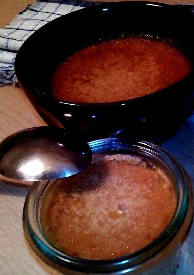 Una foto de Flan de turrón de Jijona 
