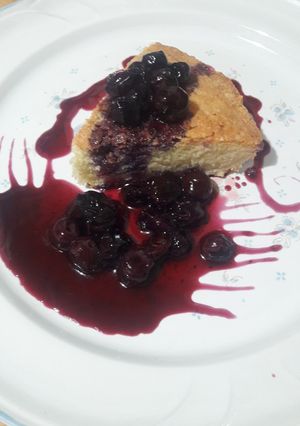 Foto di Crostata con frangipane e top di composta di mirtilli