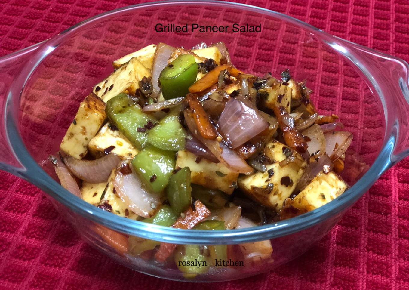 Grilled Paneer Salad for Weight Loss