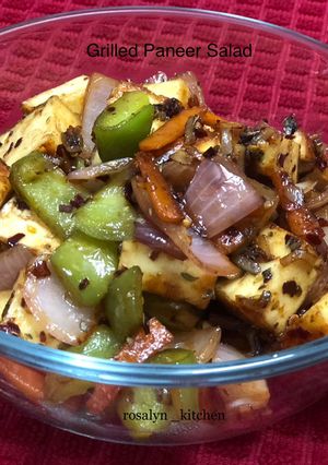 A picture of Grilled Paneer Salad for Weight Loss.