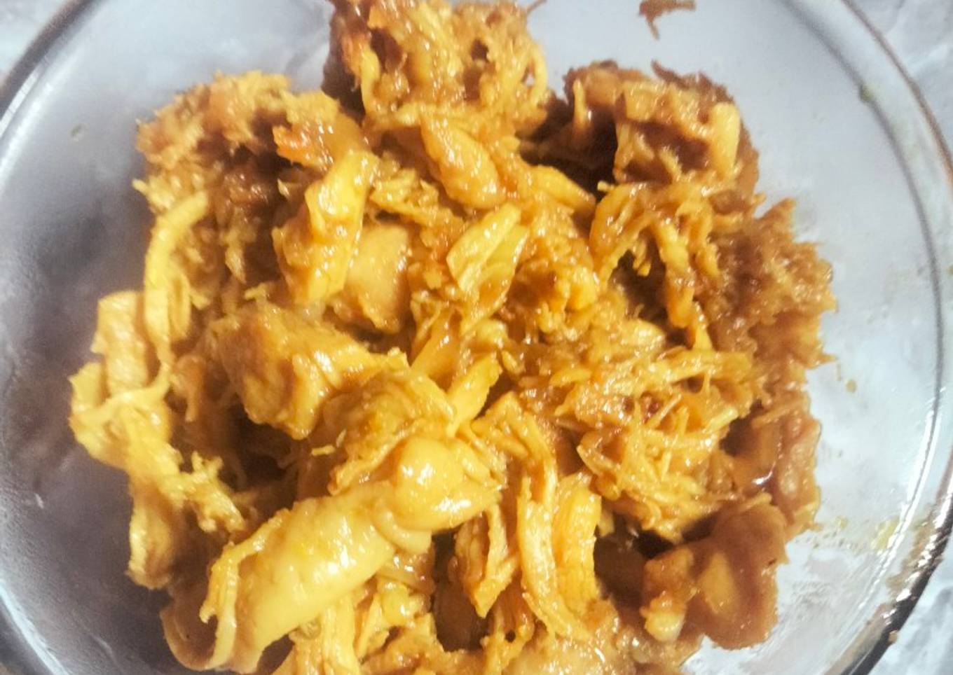 Suwir ayam asam manis (MPASI Bayi 20 bulan jaminan lahap)