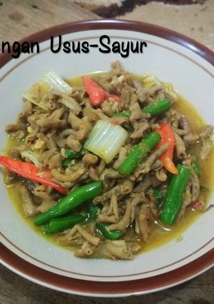 Foto resep Krengsengan Usus-Sayur