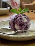 Helado estilo Cheesecake con Arándanos