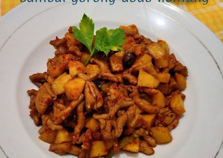 Sambel goreng usus kentang