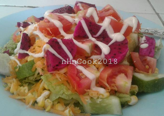 Cara bikin Salad sayur yummy