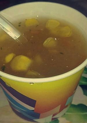 A picture of Corn soup.