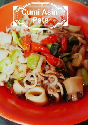 Foto resep Cumi oseng pete