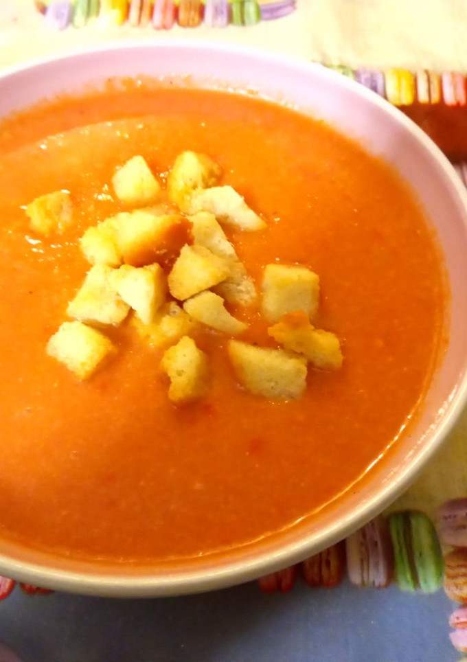 Una foto de Gazpacho de pimientos y comino