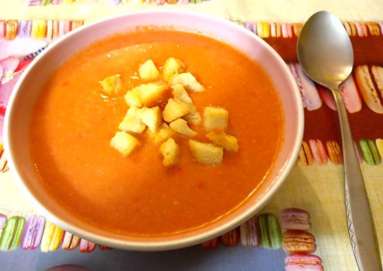 Gazpacho de pimientos y comino