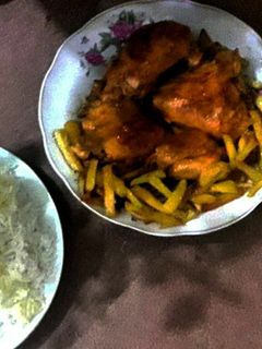 عکسی از دستور مرغ زعفرانی