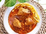 خورشت قیمه با مرغ