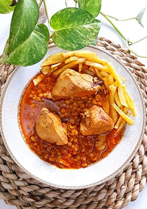 عکسی از دستور خورشت قیمه با مرغ
