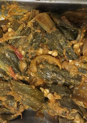 A picture of Bhindi do pyaza.