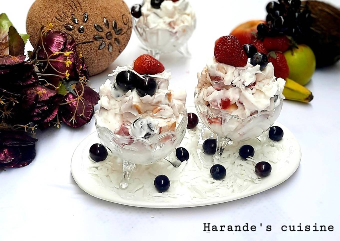 Creamy fruit dessert 🍨