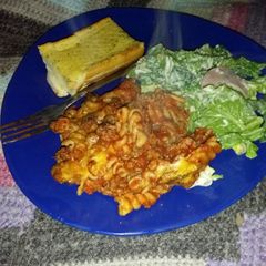 A picture of Baked pasta.