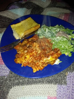 A picture of Baked pasta.