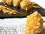 Una foto di polpette vegan di legumi