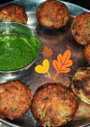 A picture of Amaranth flour tikki.