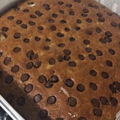 A picture of Moist Banana Chocolate Chip Cake.