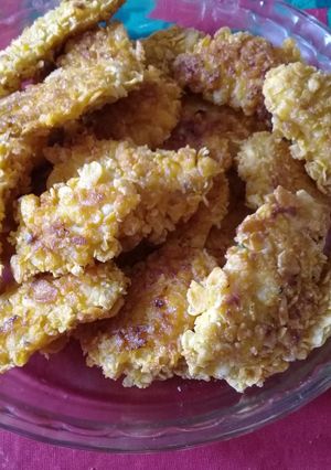 Una foto de Pollo crispy con cereales