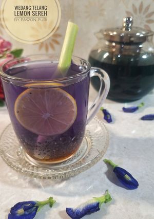 Foto resep Wedang Telang Lemon Sereh