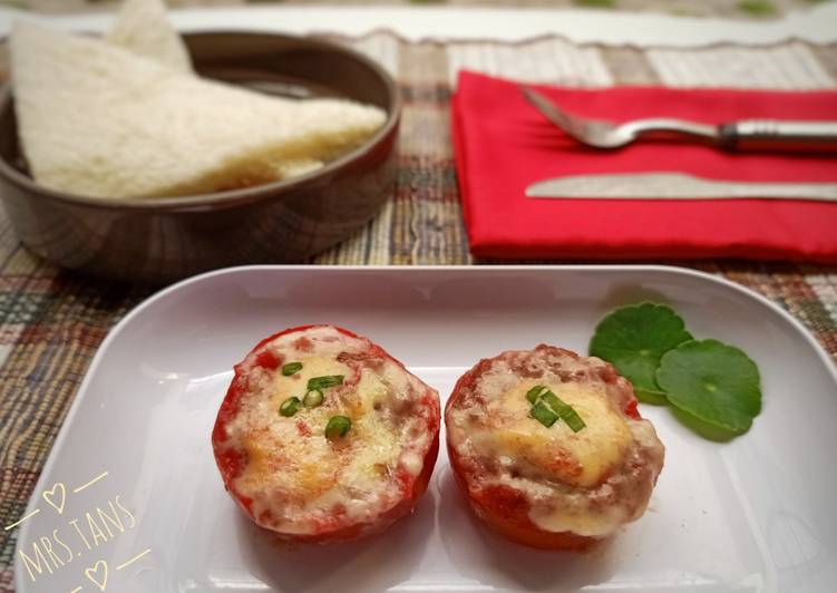 Resep Roasted Tomato Cheese (Tomat Panggang) 🍅🧀 Anti Gagal