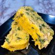 Polenta de pollo y espinaca