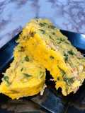 Polenta de pollo y espinaca