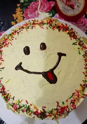 A picture of PineApple cake🎂.
