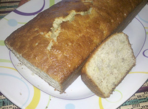 Una foto de Budín de banana húmedo fácil