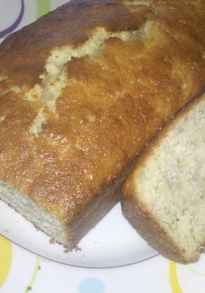 Una foto de Budín de banana húmedo fácil