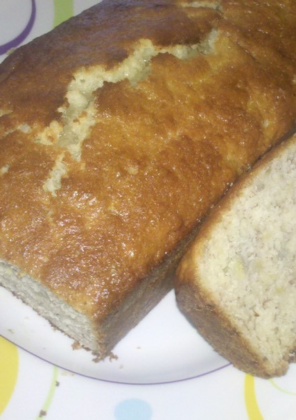 Una foto de Budín de banana húmedo fácil