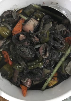 Foto resep Cumi item