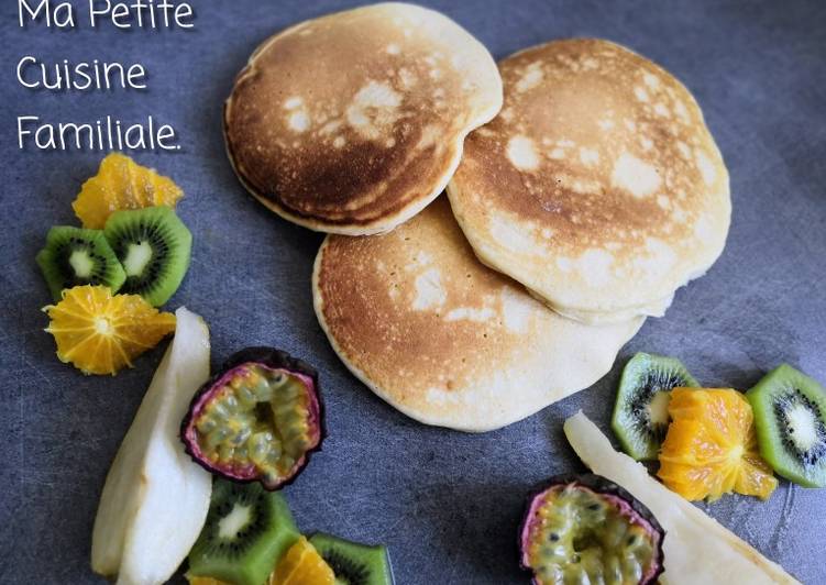 Le moyen le plus simple a Preparer Parfait Fluffy pancakes