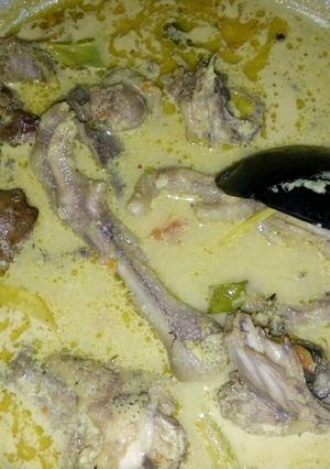 Foto resep Ayam Kampung Kuah Santan Pedas
