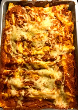 A picture of Enchiladas.