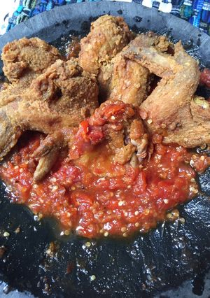 Foto resep Sayap ayam penyet