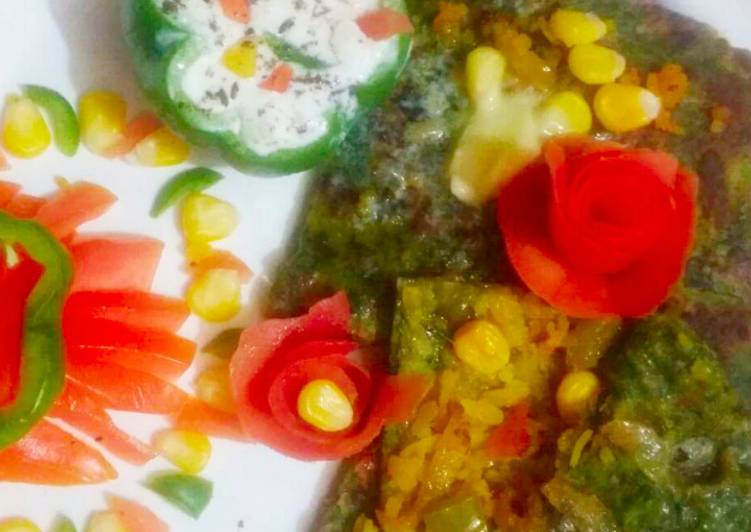 How to Make Favorite Spinach Corn Poha Parantha