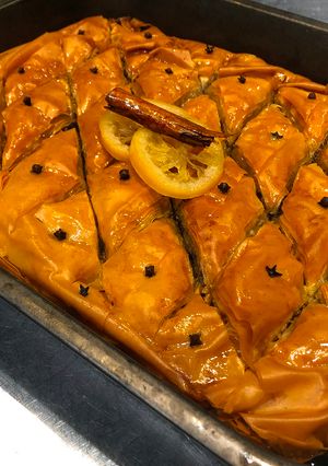 A picture of Greek Baklava.