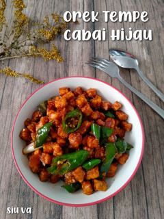 Foto resep Orek Tempe Cabai Hijau