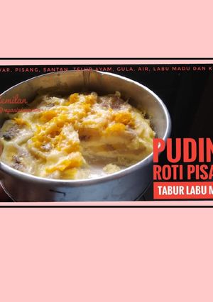 Foto resep Puding Roti Pisang Tabur Labu Madu
