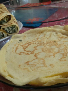 Una foto de Masa de crepes ❤ para dulce y salado 😘