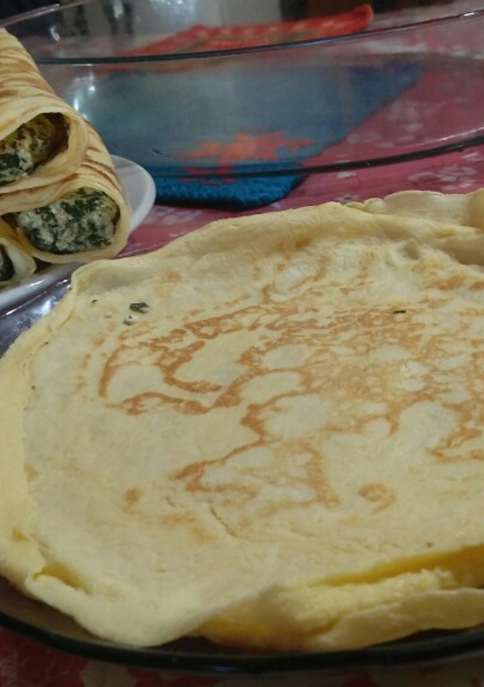 Una foto de Masa de crepes ❤ para dulce y salado 😘