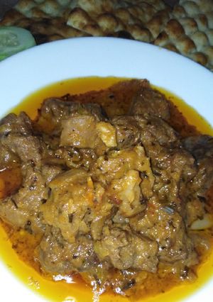 A picture of Kasoori tikka gravy (mutton handi).